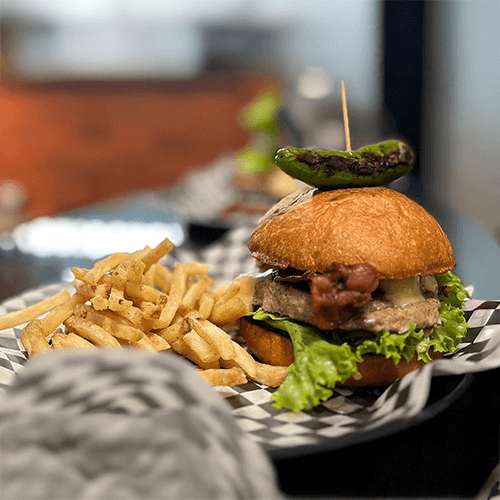 Hamburguesa Brioche con papas