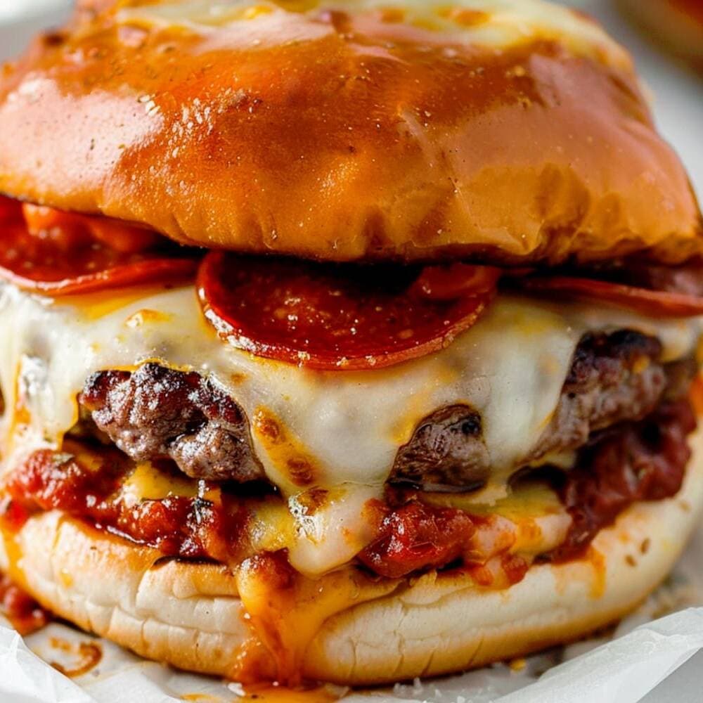 Pizza Burger con Pastor
