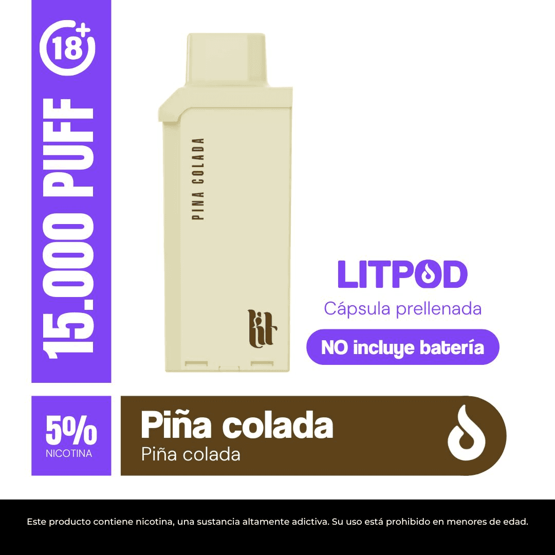 Litpod Capsula: PIÑA COLADA 5%
