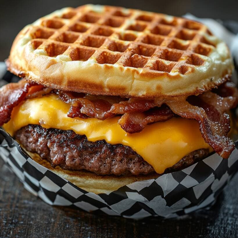 Waffle Cheeseburguer
