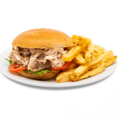 Hamburguesa Deshilachado + Bebida 355 Ml.