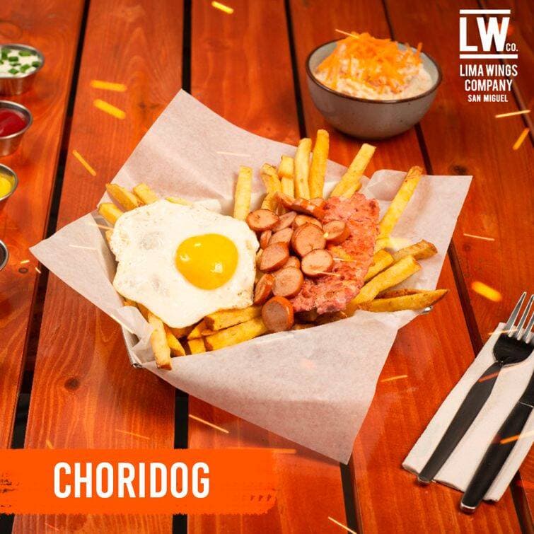 Salchipapa Choridog