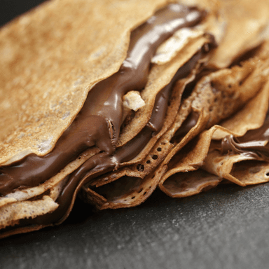 Crepa chica de nutella y queso crema