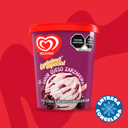Helado Queso con Zarzamora 900ml