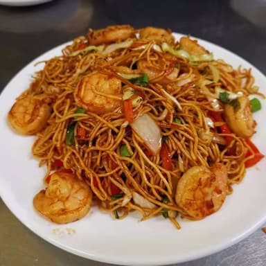 Chop Suey Seco con Camarones