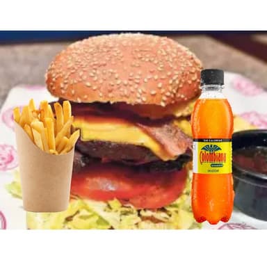 Combo Hamburguesa Urbana mas Papas y Gaseosa