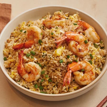 Chaufa con Langostinos