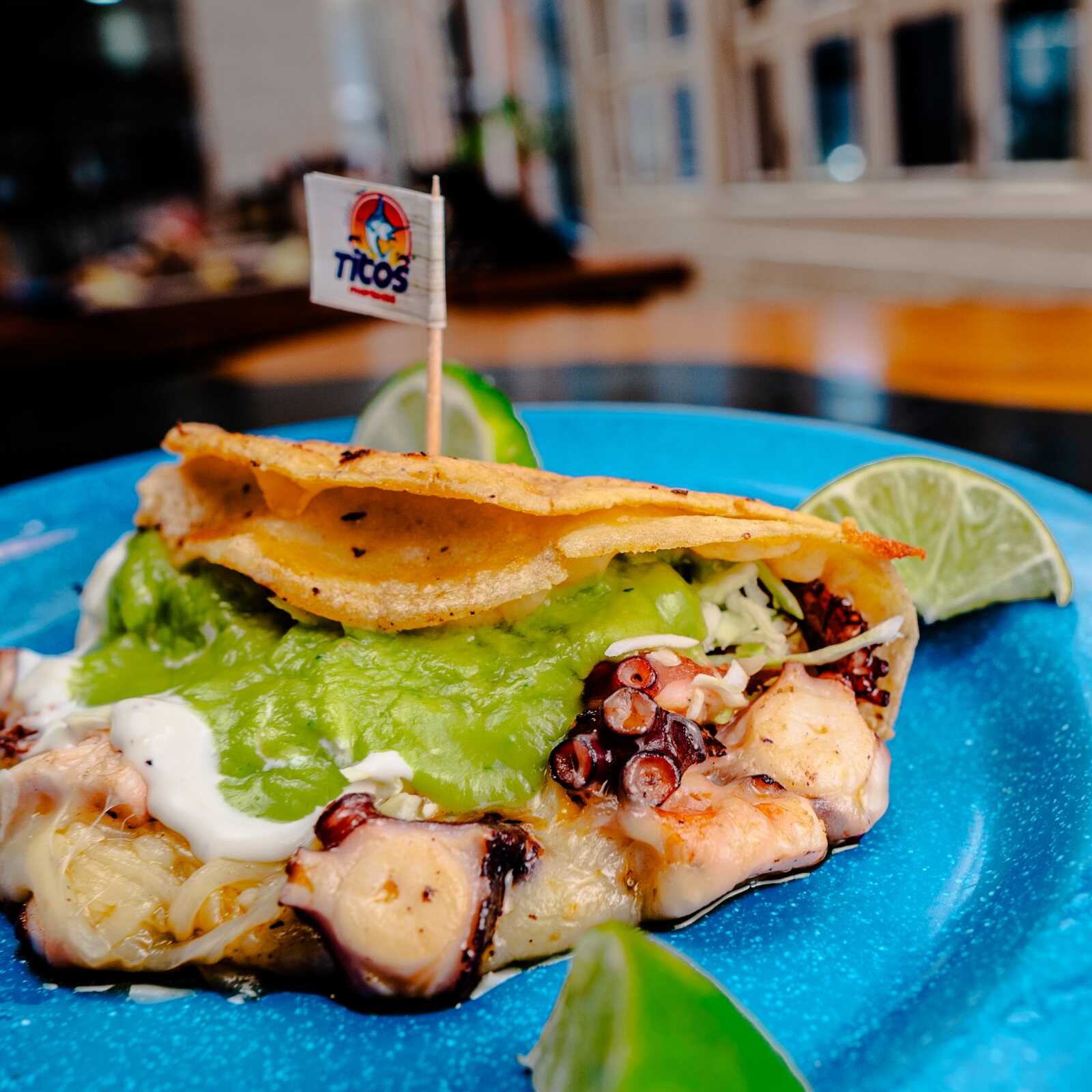 Taco de Pulpo Enchilado
