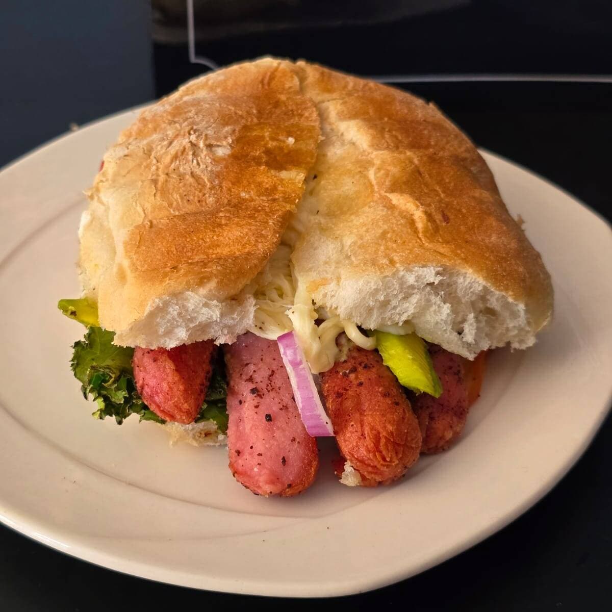 TORTA DE HUEVO CON CHORIZO