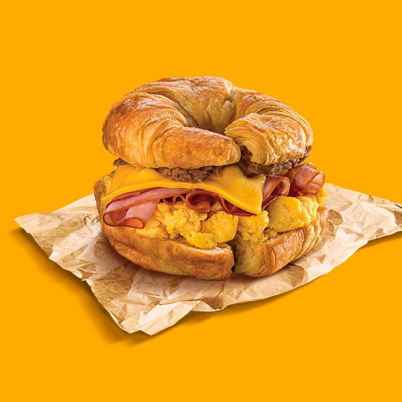 Croissan wich Huevo y Jamón