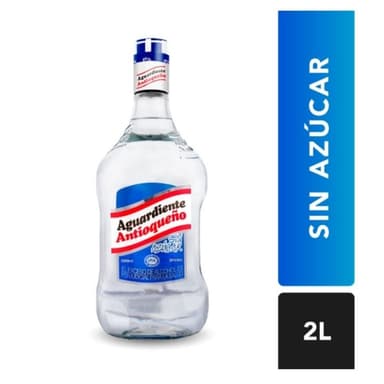 Garrafa Aguardiente Antioqueño Sin Azúcar 2000mL