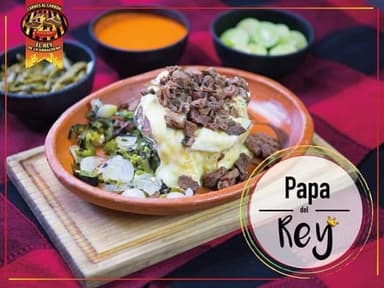Papa Del Rey Con Arrachera 😊