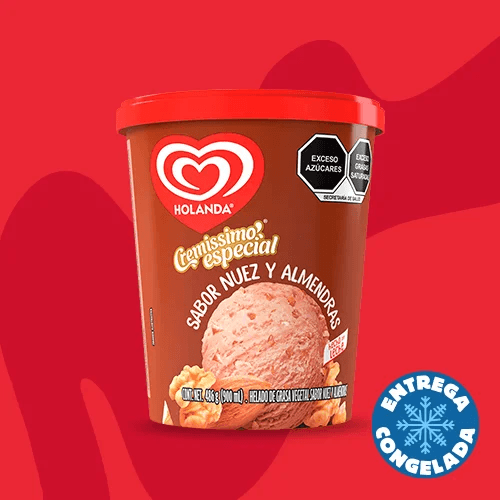 Helado Nuez con Almendras
