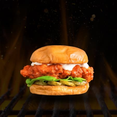 Chicken Crunch Diablo Burger
