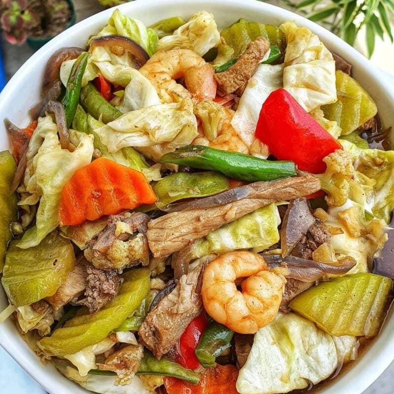 Entero Chop Suey de Camarón