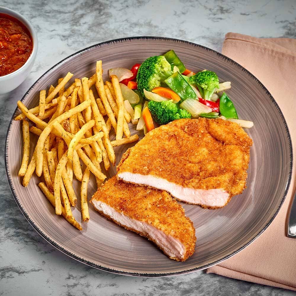 Filete de Pollo con Papas Fritas