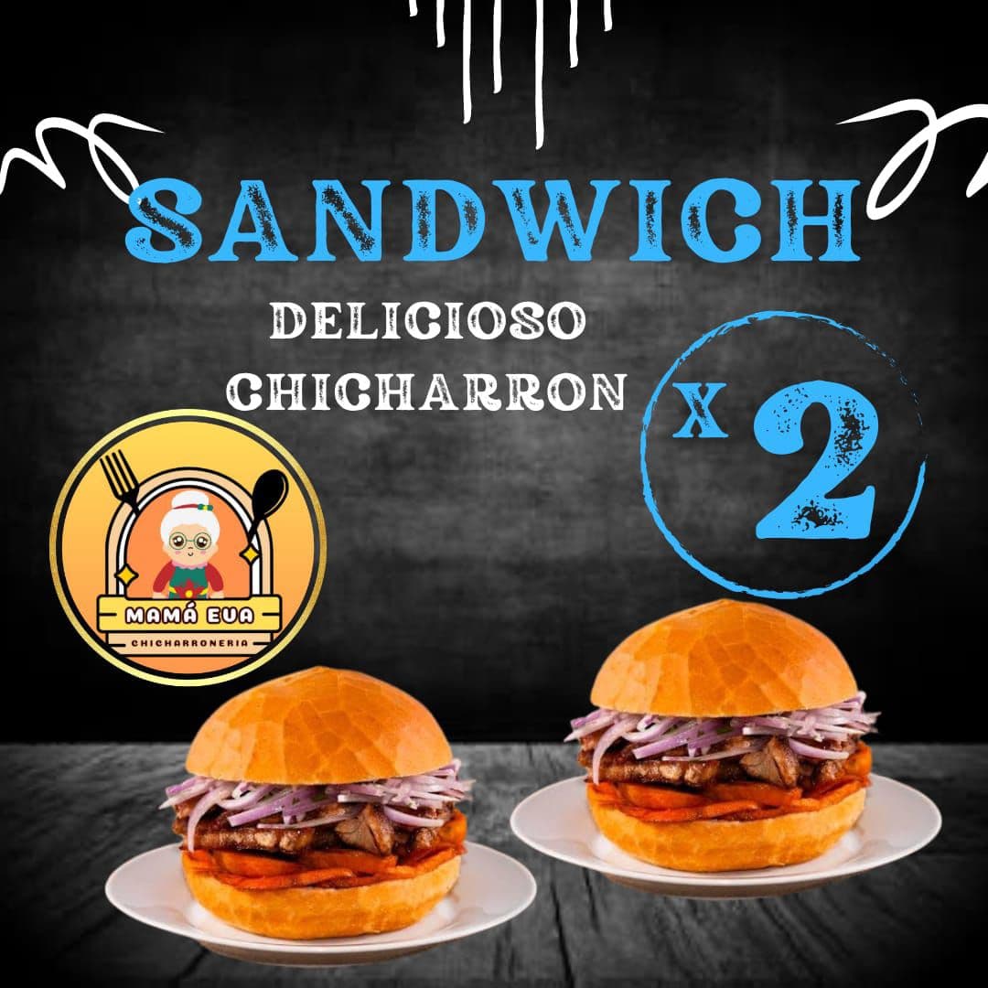 Pan con Chicharrón 2 Ud