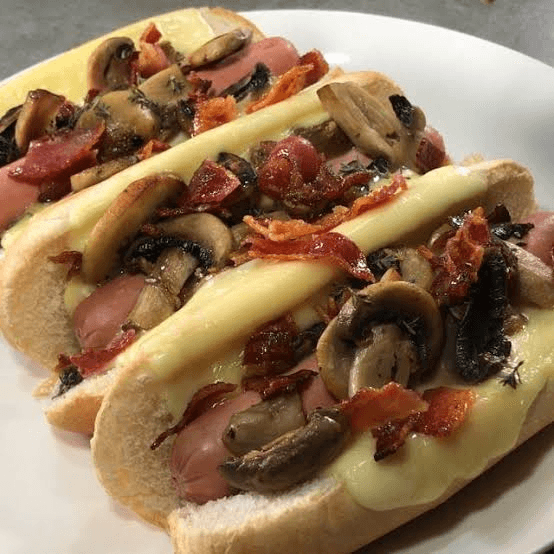 Hot Dog Champiñones