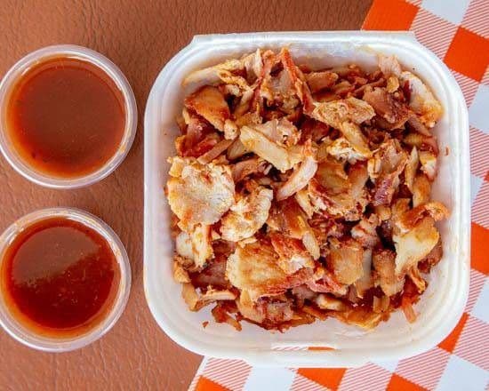 Cuarto de Pollo al Pastor con papas rostizadas