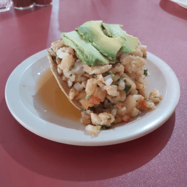Tostada de Ceviche de Pescado