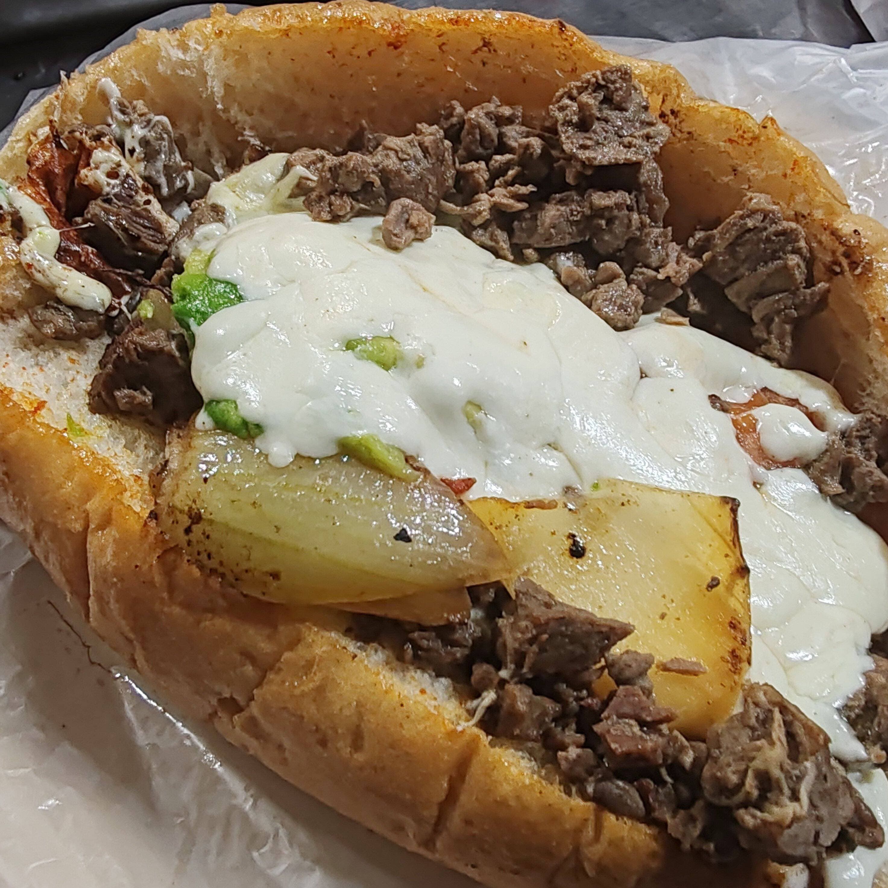 Torta de arrachera