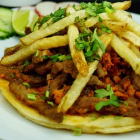 Taco de Campechano (Arrachera con longaniza)