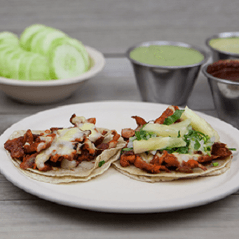 Tacos al Pastor con Queso
