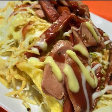 Salvajada Choributi.jamon + Perro Gratinado