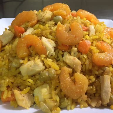 Arroz Camaron y Pollo (Solo arroz)