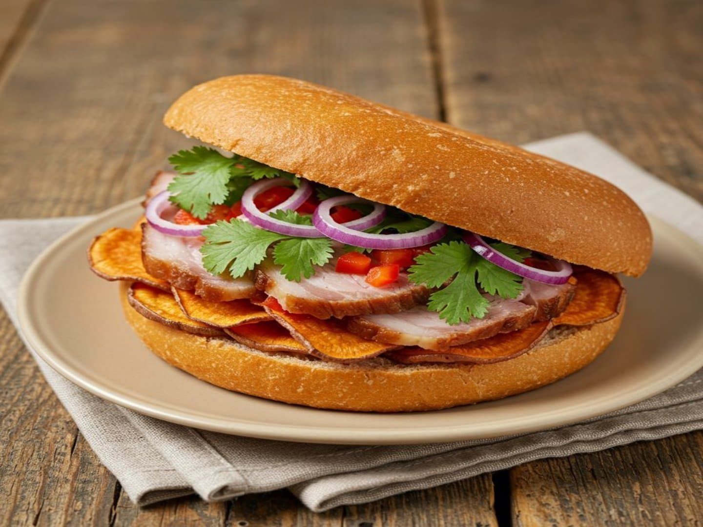Pan con Chicharrón