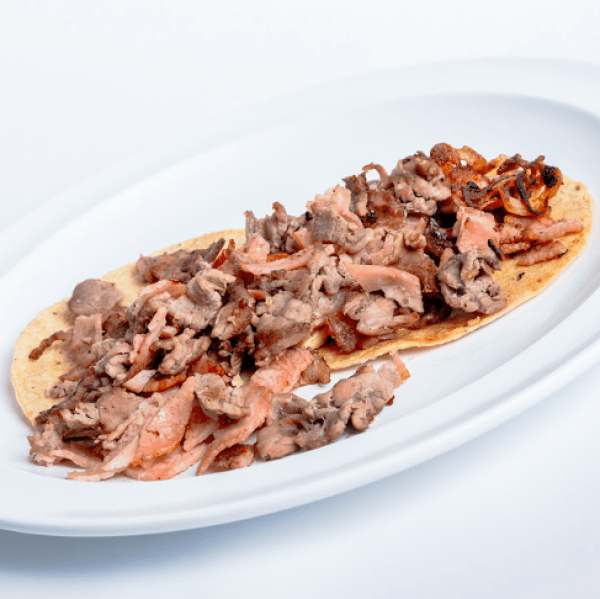 BISTEC C/TOCINO  (2)TACOS 150grs