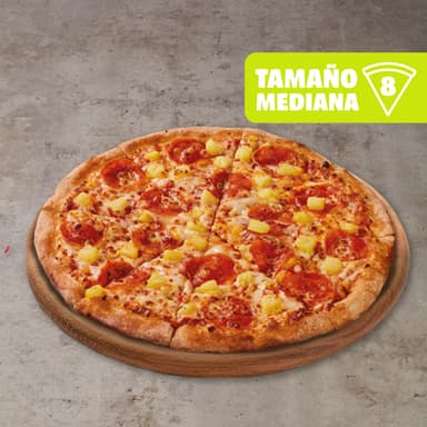 Pizza PlanA Pepperoni Piña Mediana