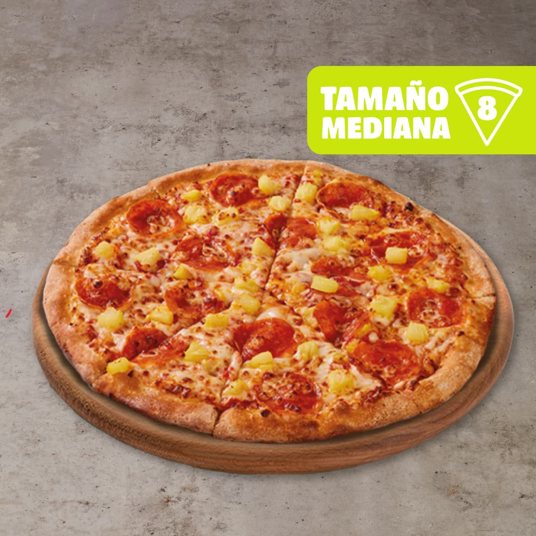 Pizza PlanA Pepperoni Piña Mediana