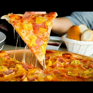 pizza hawaiana familiar