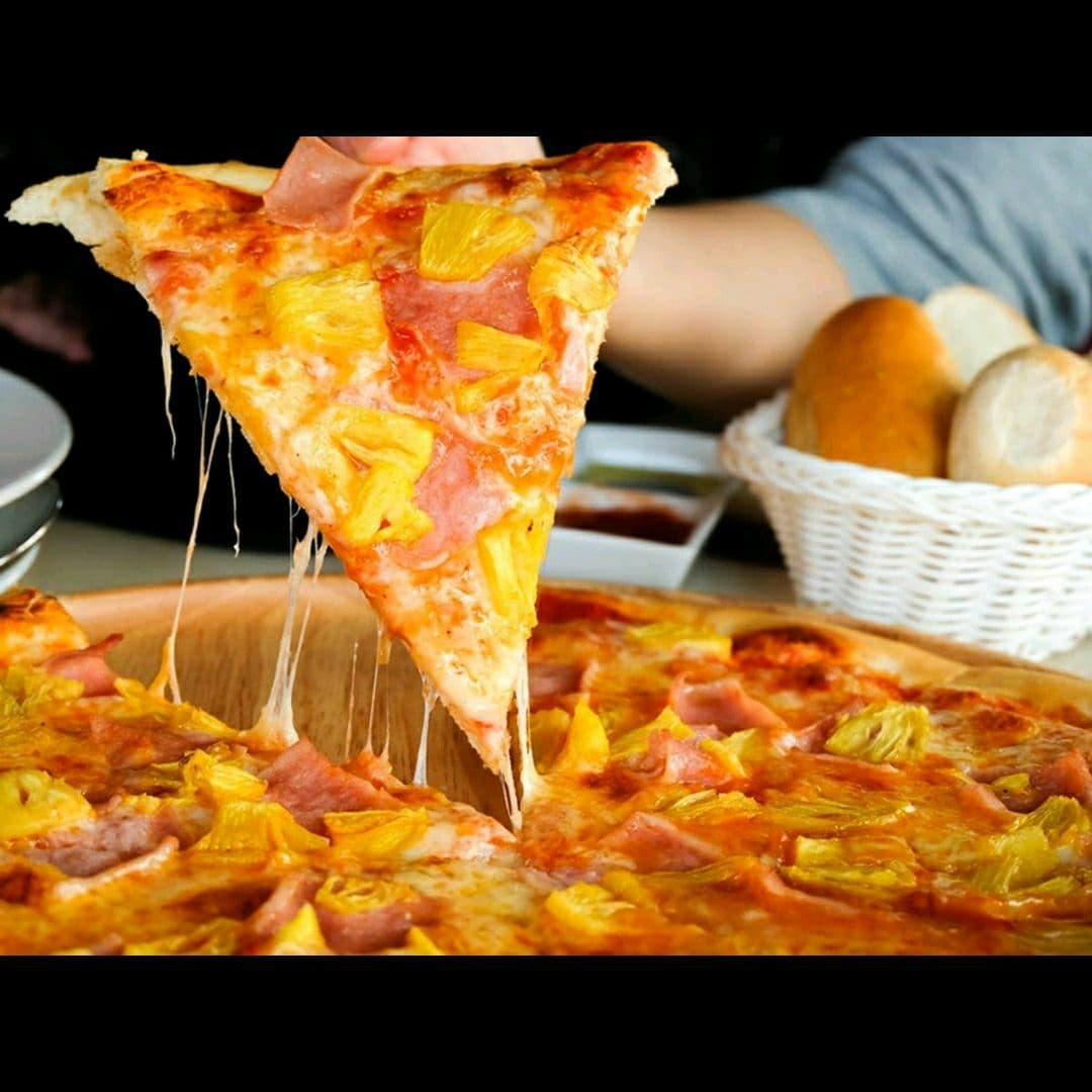 pizza hawaiana familiar