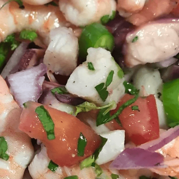 Ceviche de Camarón y Pulpo 1/2 Lt