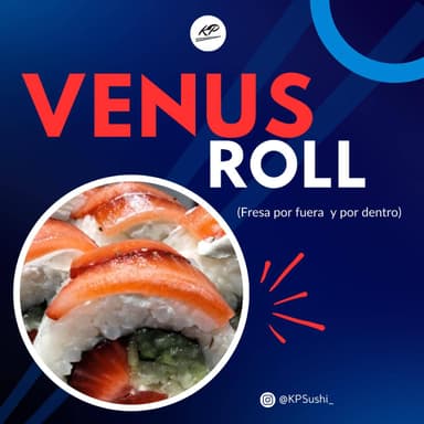 Rollo Dulce Venus Roll de Fresa