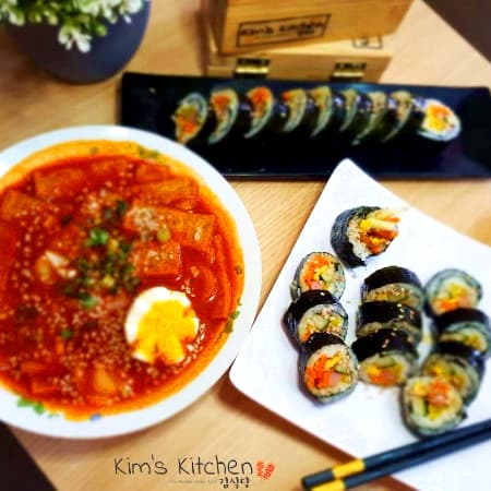 Combo D Ttok Bok Ki + Kimbap
