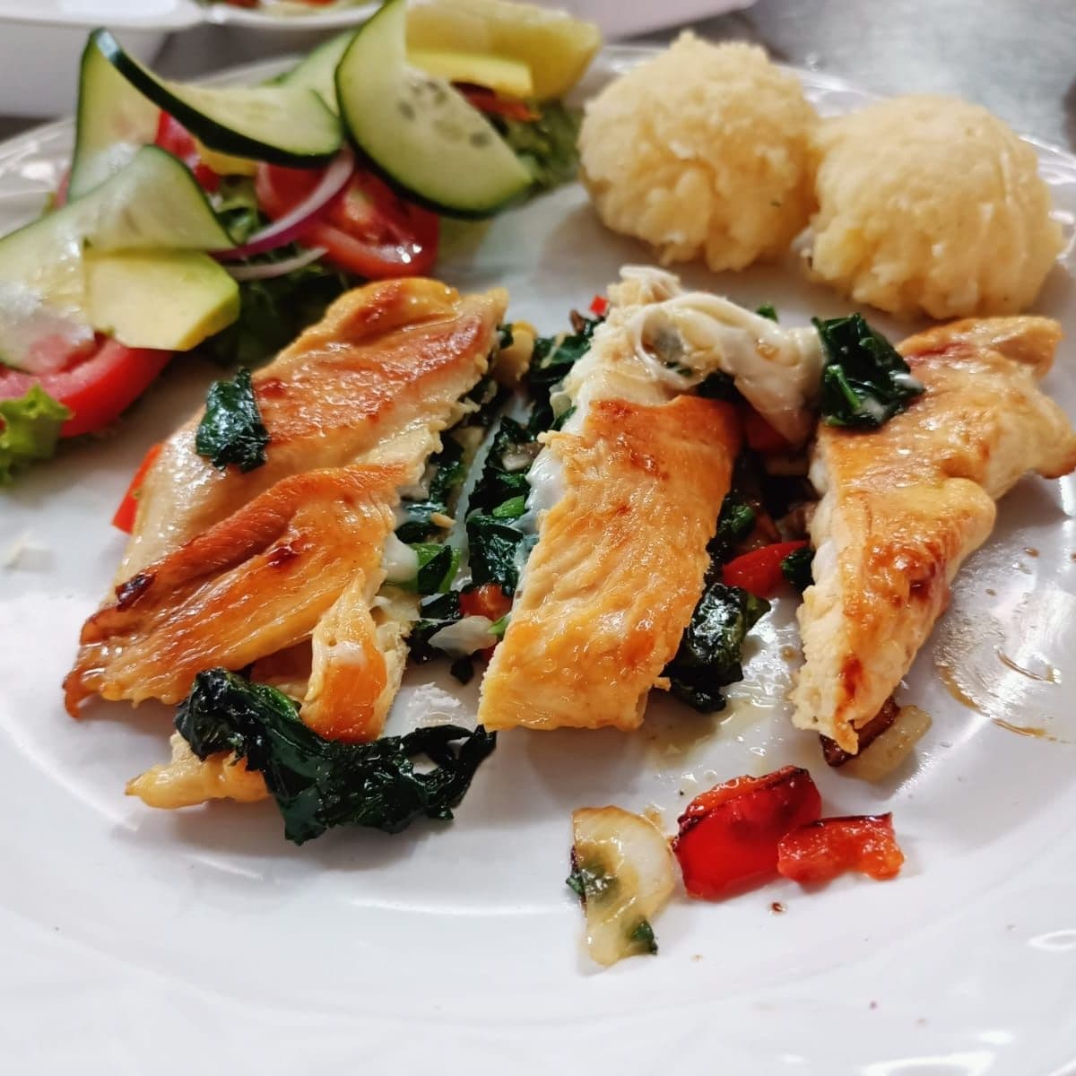 pechuga rellena las hierbas finas