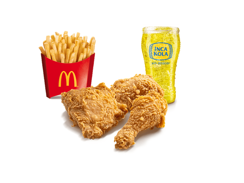 Combo mediano 3 piezas de pollo crispy