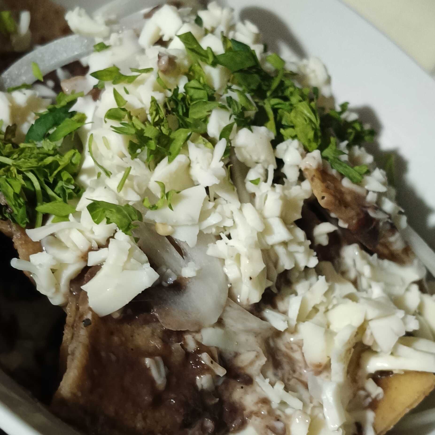 Chilaquiles de Frijol con Proteína a Escoger
