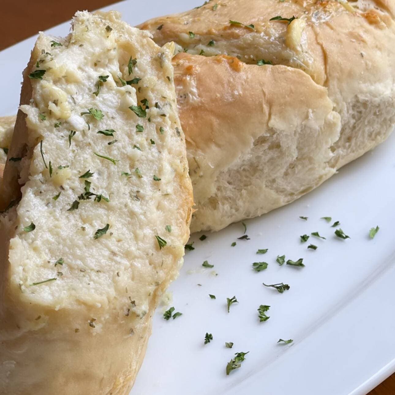 Pan con Crema de Ajo (4 piezas)