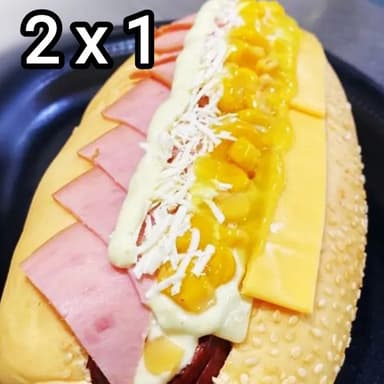 2 X 1 Perros Gratinados (cheddar,jamón,mozarella)
