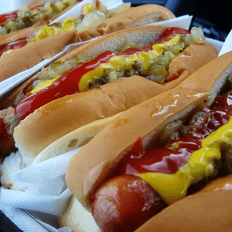 Orden de Hot Dog de 3 Piezas Sencillos