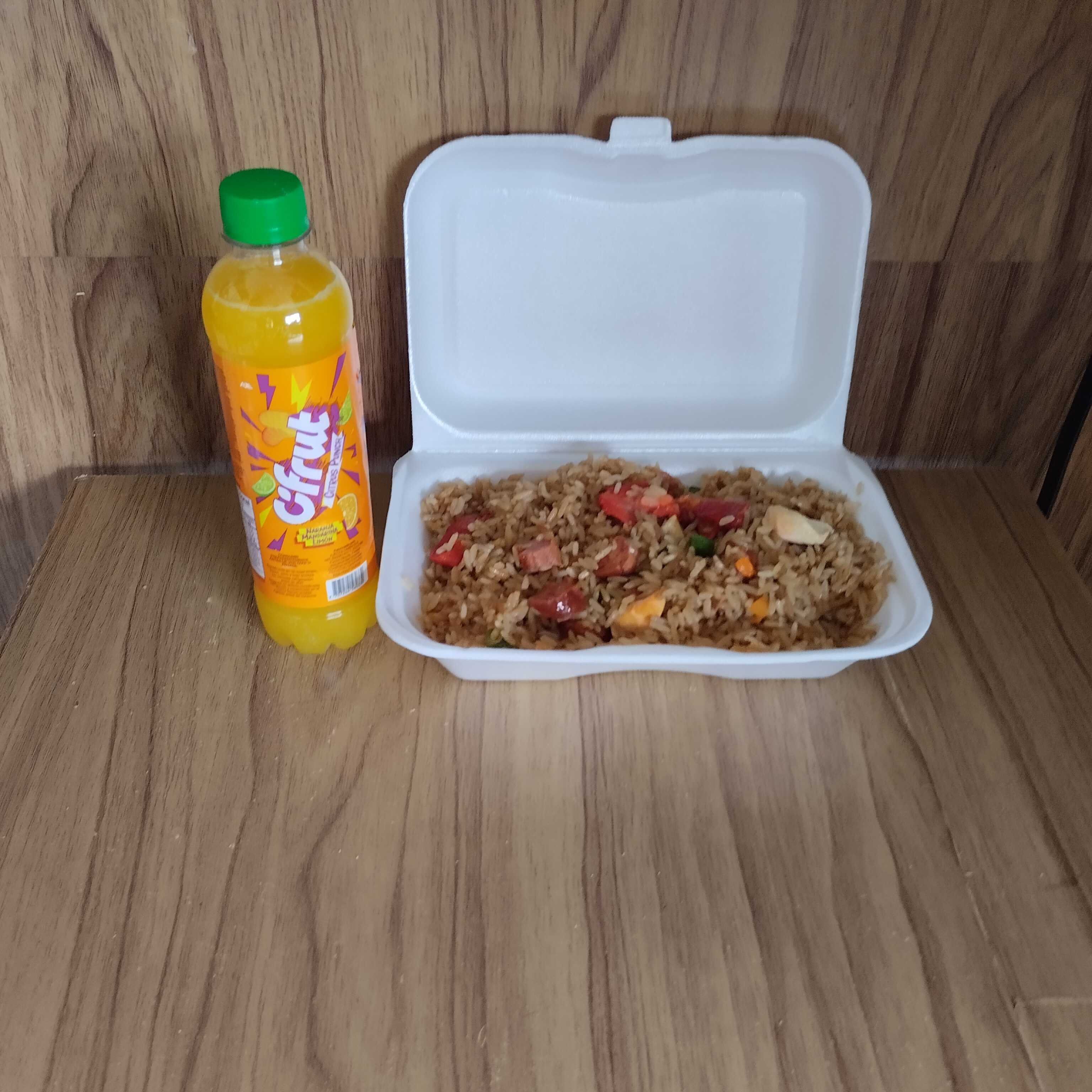 Arroz Express Wok 200gramos + Jugode Naranja 250ml