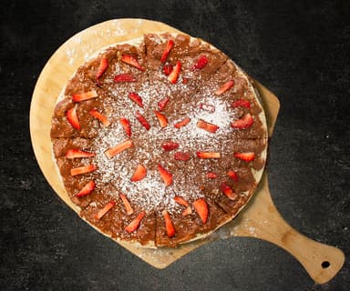 Pizza Crema Avellana c/Fresas
