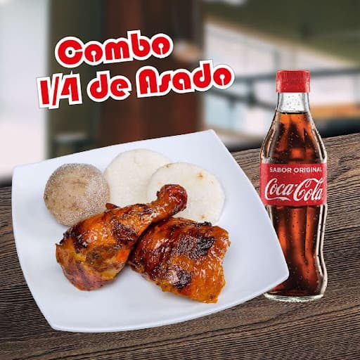 Combo 1 -   1/4 Pollo 10 Onz