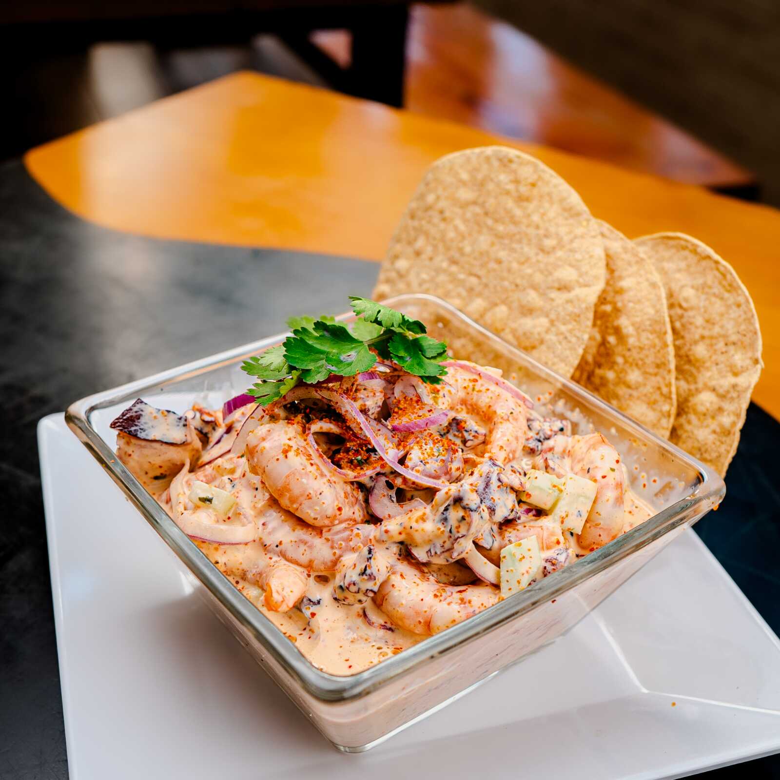 Tostada de Camarón