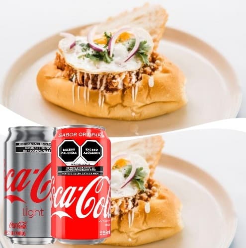 2 Tortas de Chilaquiles + 2 Coca-Cola