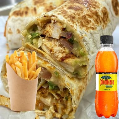 Burrito de Pollo Desmechado